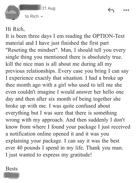 Killed Mr Nice Guy customer review
