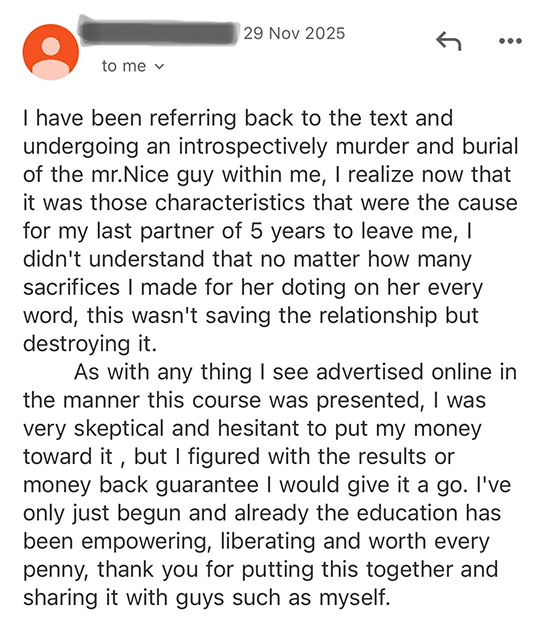 Killed Mr Nice Guy customer review