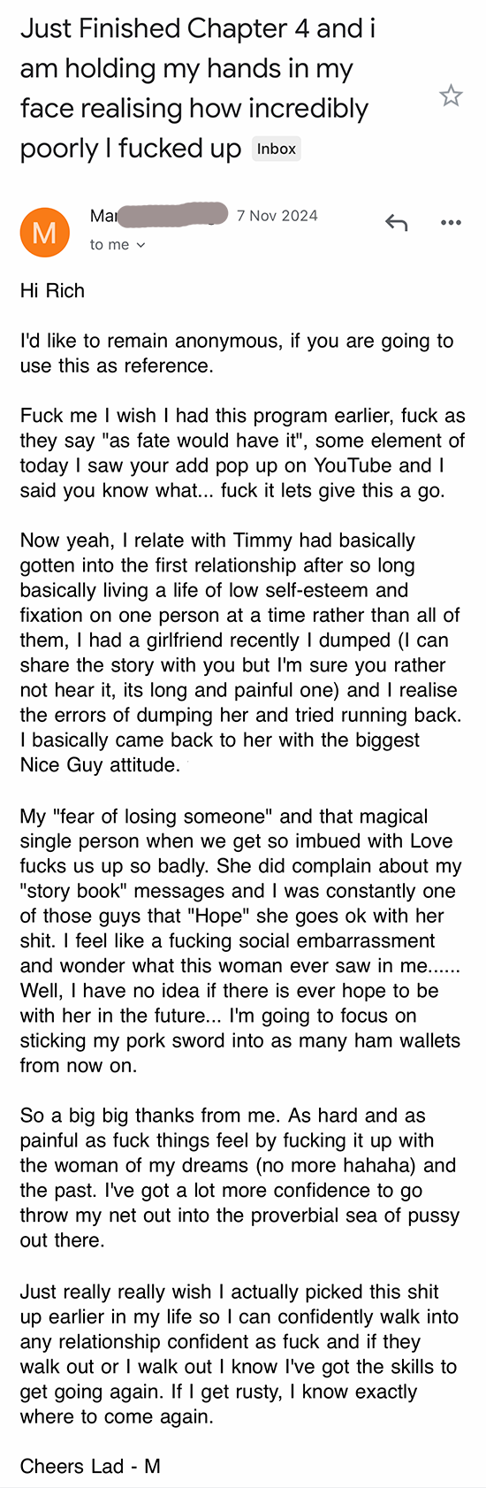 Killed Mr Nice Guy customer review