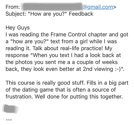 Winning customer review