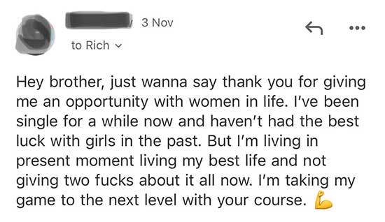 Winning customer review