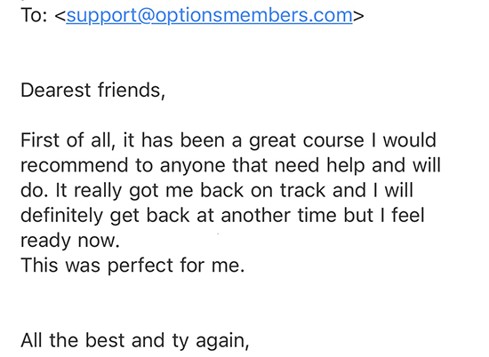 Winning customer review